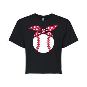 Укороченная футболка с рисунком в бейсбольной бандане для юниоров Licensed Character, черный