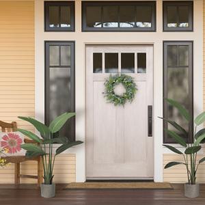 Puleo International Inc. Искусственный эвкалиптовый цветочный весенний венок, зеленый