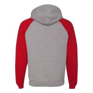 Толстовка с капюшоном Nublend в стиле реглан с цветными блоками JERZEES