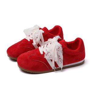 OLDDESIRE Женские низкие кеды ретро красные, цвет Retro Red