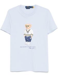 Футболка с вышивкой Polo Pony Polo Ralph Lauren, синий