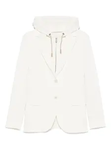 Пиджак с капюшоном Eleventy, белый