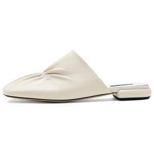 NINE WEST Женские противоскользящие тапочки с закрытым носком экрю, цвет Ecru