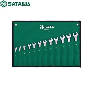 SATA 09040 Набор из 12 полностью полированных быстрых ключей двойного назначения, набор ключей с храповым механизмом