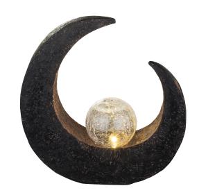 Солнечная лампа Globo, 29,4x9x30,5 см, коричневый/черный