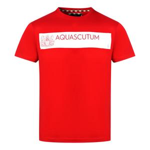 Футболка с логотипом бренда Block Aquascutum, красный