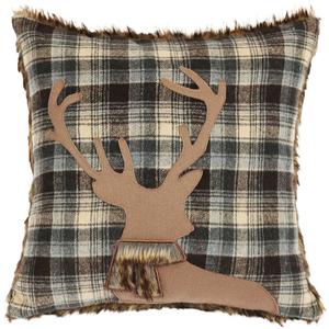 Декоративная подушка X-Mas, коричневый