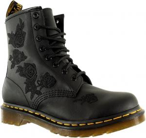 Женские ботинки Dr. Martens с 8 отверстиями для шнуровки, боевые ботинки, черный