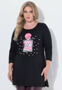 Топ MIAMODA MOTIV MIT ZIERPERLEN, Black