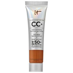 CC+ кремовая тональная основа с полным покрытием и коррекцией цвета, с SPF 50+ IT Cosmetics, 0.4 oz/12 mL, Rich Honey