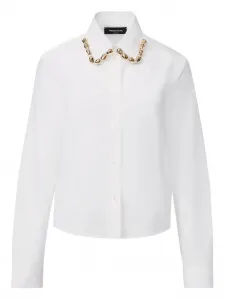 Поплиновая рубашка с цепочкой Fabiana Filippi, белый