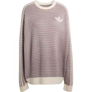 Вязаный свитер Unisex Adidas Originals, коричневый/серый