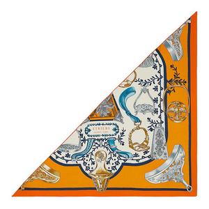 Шелковый  шарф Women's Orange HERMES