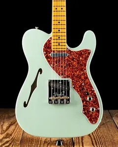 Fender American Professional II Telecaster Thinline - Прозрачный Серф-Зеленый