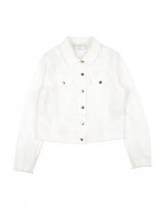 Джинсовая куртка для девочек Ermanno Scervino Junior, белый