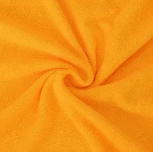 Простыня махровая Kvalitex 120x200 см, темно-желтая KVALITEX