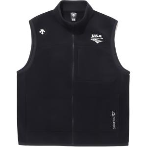 Жилет мужской с воротником стойкой DESCENTE, черный