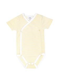 Stellou & friends Комплект из 3 предметов: боди с короткими рукавами и запахом, цвет «лимоны», белый