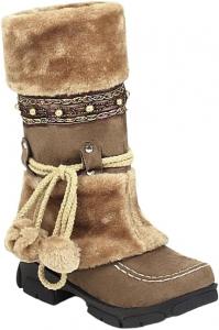 Женские зимние сапоги с теплой меховой подкладкой, сапоги до середины икры, уличная обувь, удобные туфли для женщин HCHCTRY, Brown