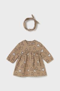 Платье для малышей Mayoral Newborn, коричневый
