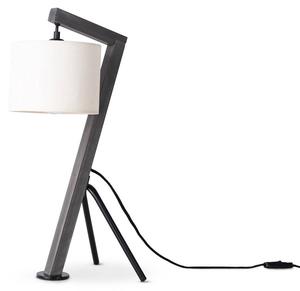 Настольная лампа Paco Home Gallow Tl Canvas, черный - многоцветный - дерево