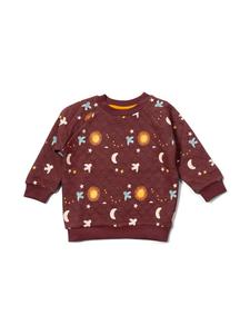 Стеганая толстовка из органического материала коричневого цвета Little Green Radicals