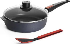 Сотейник Woll Made In Germany Diamond Lite со съемной ручкой, черно-серый