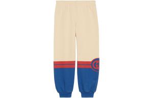 Детские трикотажные спортивные штаны GUCCI, цвет Ivory