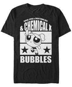 Мужская футболка с коротким рукавом Powerpuff Girls Bubbles Fifth Sun, черный