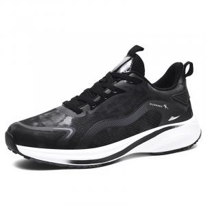 Амортизирующие нескользящие дышащие мужские кроссовки Low-Top Kuding, черный