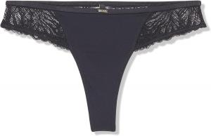 BOSS Женские трусики-стринги Bianca Lace Layer, Black Currant