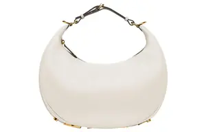 FENDI Кожаная сумка-полумесяц