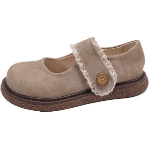 WUJI Мэри Джейн туфли женские розовые, экрю, хаки - хаки, цвет Khaki