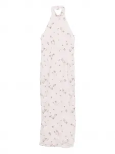 Макси-платье на бретелях вокруг шеи Rotate Birger Christensen, розовый