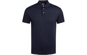 EMPORIO ARMANI Мужская поло темно-синего цвета