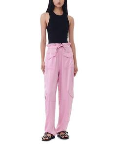 GANNI Мягкая майка в рубчик, черный