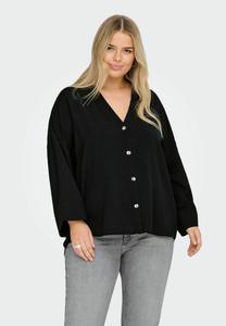 Блуза ONLY Carmakoma Button-down blouse, Black
