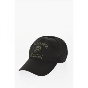 Кепка из хлопкового твила с вышивкой Alexander Mcqueen, Black
