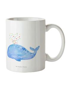 Кружка Кит Конфетти без слогана белого цвета Mr. & Mrs. Panda