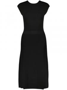 Yves Salomon трикотажное платье с запахом, черный