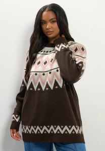Джемпер Yours Clothing Jumper, Chocolate/Brown