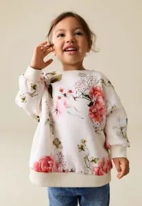 Толстовка с круглым вырезом стандартного кроя Next, Cream Floral