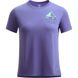 Футболка женская карбоново-синяя Under Armour