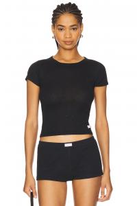 Футболка с коротким рукавом и круглым воротником Hotfix Alexander Wang, black