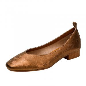 JIUXINGDAO Коричневые женские туфли-лодочки, цвет Brown