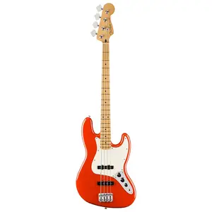 Fender Player II Jazz Bass с грифом из клена, кораллово-красный
