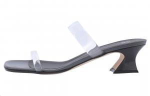 Женские мюли с открытым носком Aude Plexi 45мм Giuseppe Zanotti черные