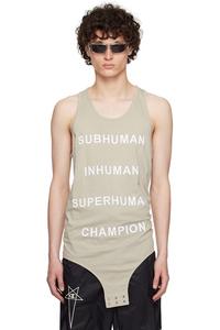 Баскетбольный майка Champion edition Rick Owens, цвет pearl