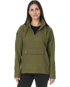 Свитер L.L.Bean Birchwood Brushed Waffle Anorak, цвет Mountain Spruce