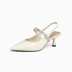 Женские туфли на тонком каблуке и высоком каблуке GEMEIQ, Ecru